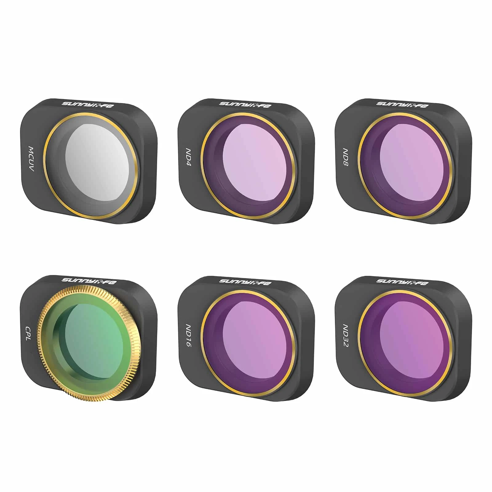 Sunnylife - Set Van 6 ND Filters Voor DJI Mini 3 Pro 1 Sunnylife - Set Van 6 ND Filters Voor DJI Mini 3 Pro